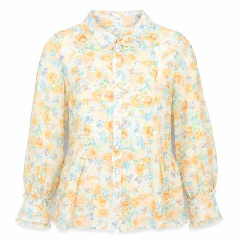River Island Women’s Multicoloured Floral Chiffon Blouse UK 16