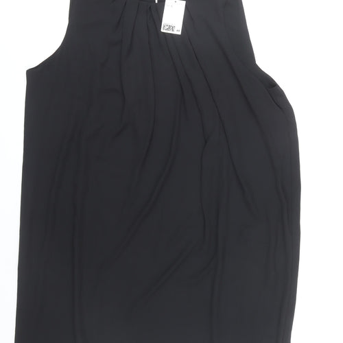H&M Women’s Black XL Shift Dress Sleeveless Knee Length Lined