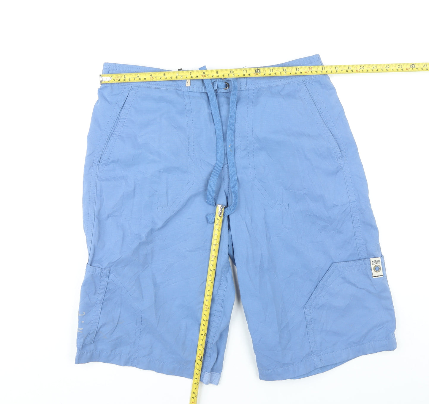 Marks & Spencer Men’s Blue Medium Cargo Shorts Polyester Cotton