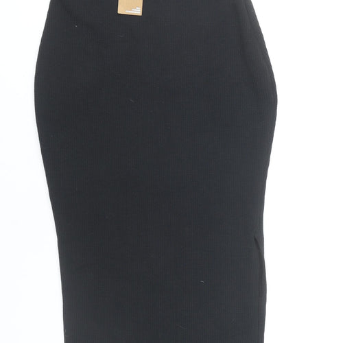 Nasty Gal Women's Black Size 10 Long Pencil Skirt Stretch