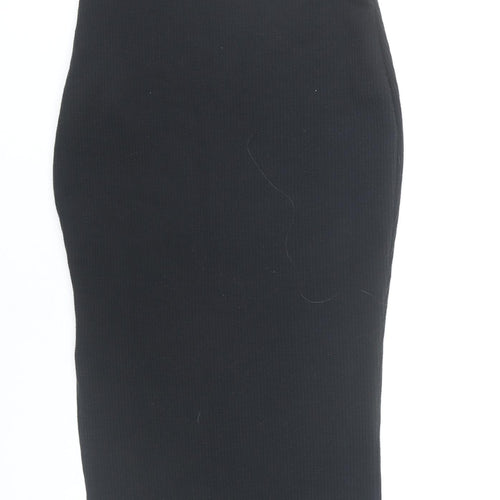 Nasty Gal Women's Black Size 10 Long Pencil Skirt Stretch