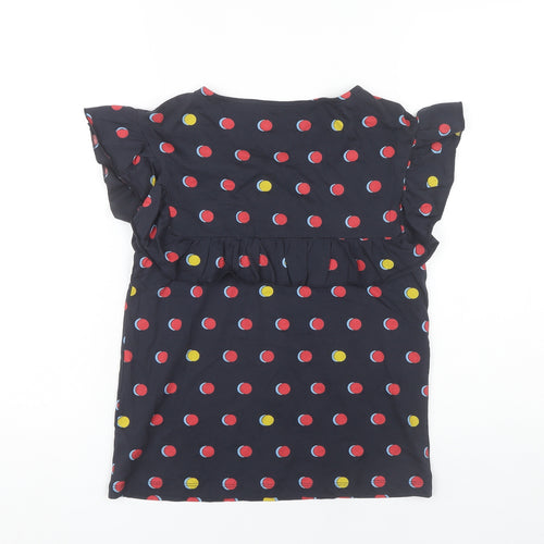 Next Women’s Multicoloured Polka Dot Ruffle Blouse UK 6