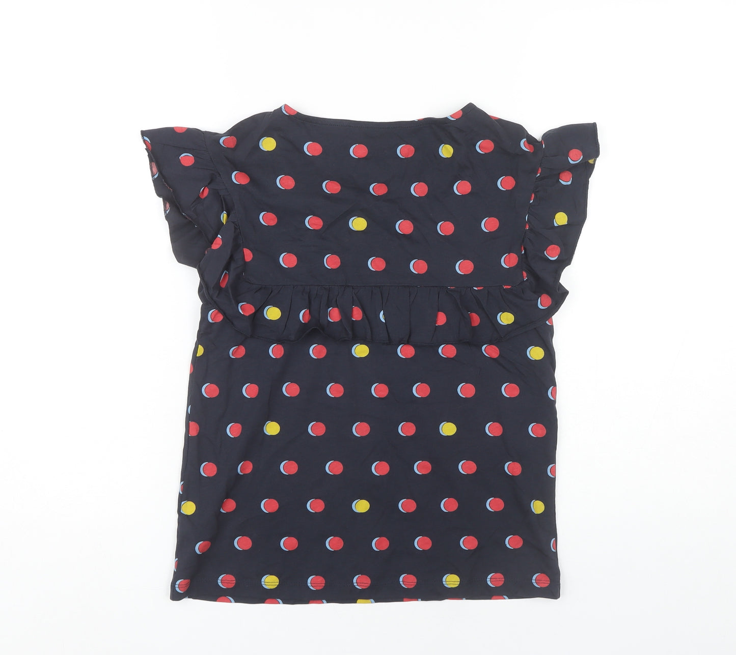 Next Women’s Multicoloured Polka Dot Ruffle Blouse UK 6