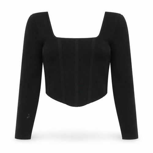 New Look Women’s Black Petite Cropped Blouse UK 10 Slim Fit Party Top