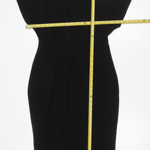 ASOS Women's Black Size 10 Sheath Knee Length Dress