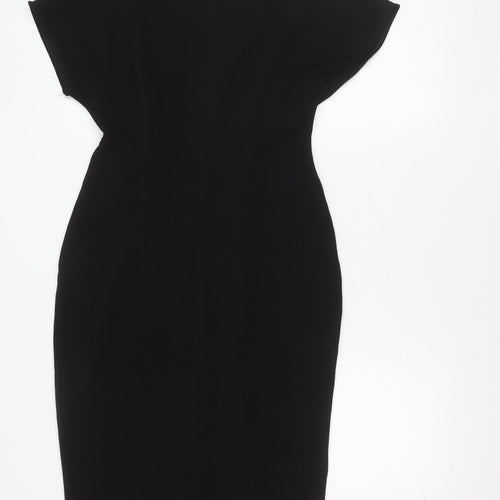ASOS Women's Black Size 10 Sheath Knee Length Dress