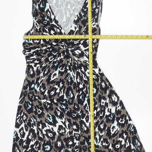 Precis Women’s Multicoloured Leopard Print Sheath Dress Size 14