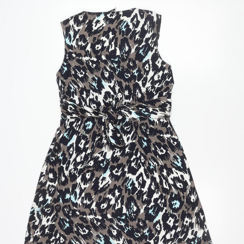 Precis Women’s Multicoloured Leopard Print Sheath Dress Size 14