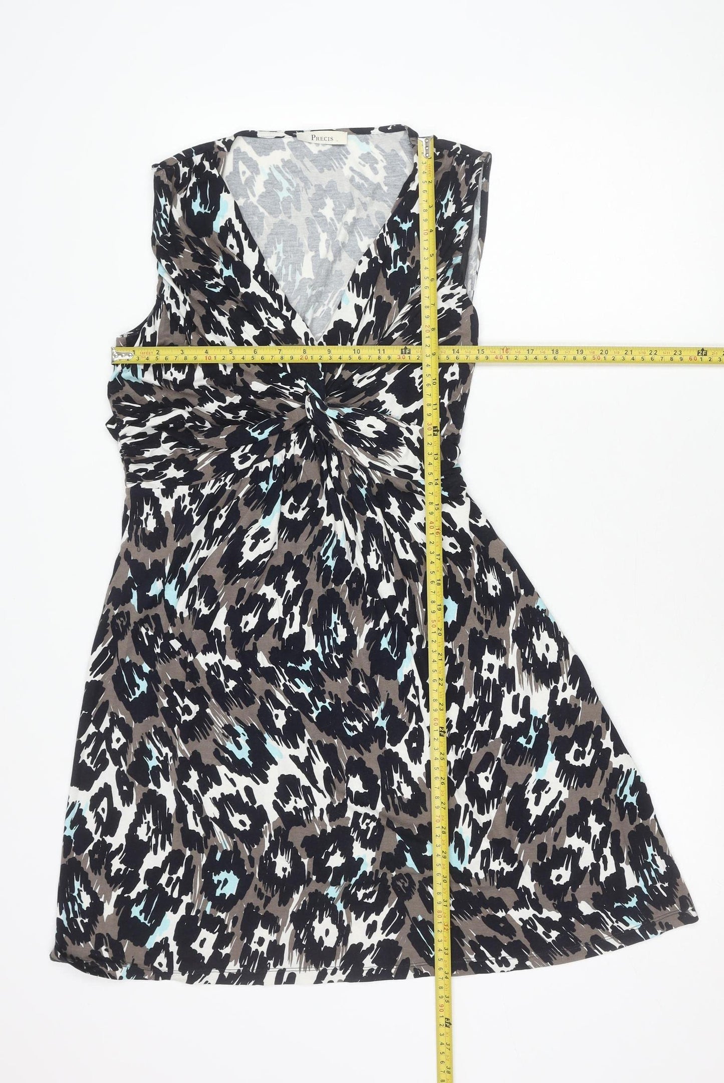 Precis Women’s Multicoloured Leopard Print Sheath Dress Size 14