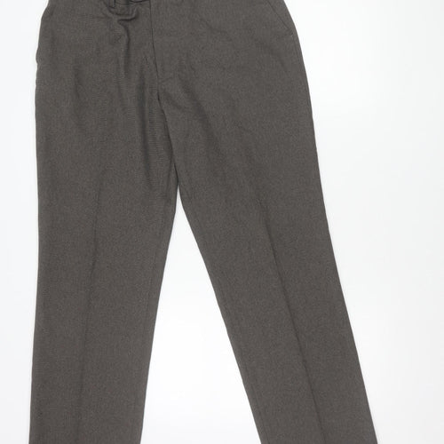 Taylor & Wright Men’s Brown Regular Fit Dress Pants 34W 33L