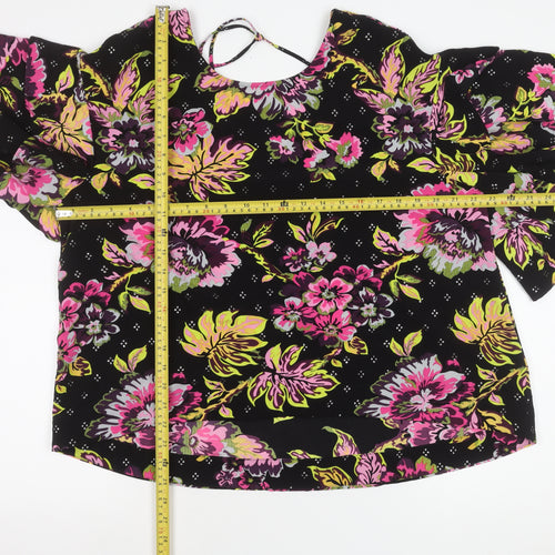 Marks and Spencer Women’s Multicoloured Floral Ruffle Blouse Size 18