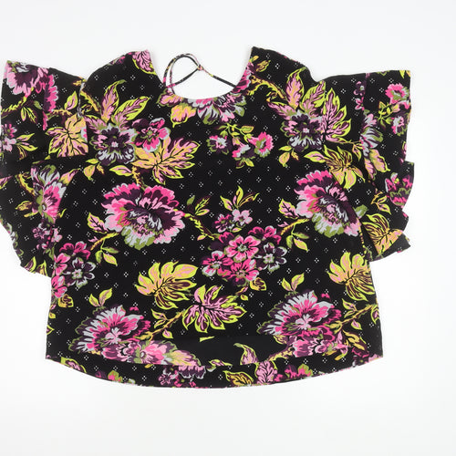 Marks and Spencer Women’s Multicoloured Floral Ruffle Blouse Size 18