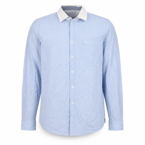 Austin Reed Men’s Blue Striped Long Sleeve Cotton Shirt L