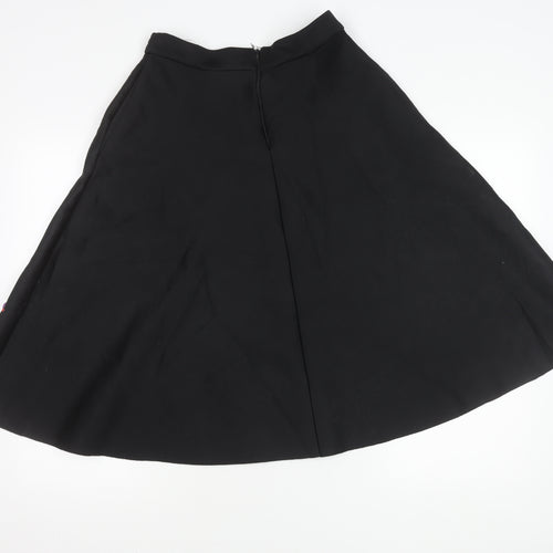 ASOS Women’s Black Beaded A-Line Knee Length Skirt Size 10