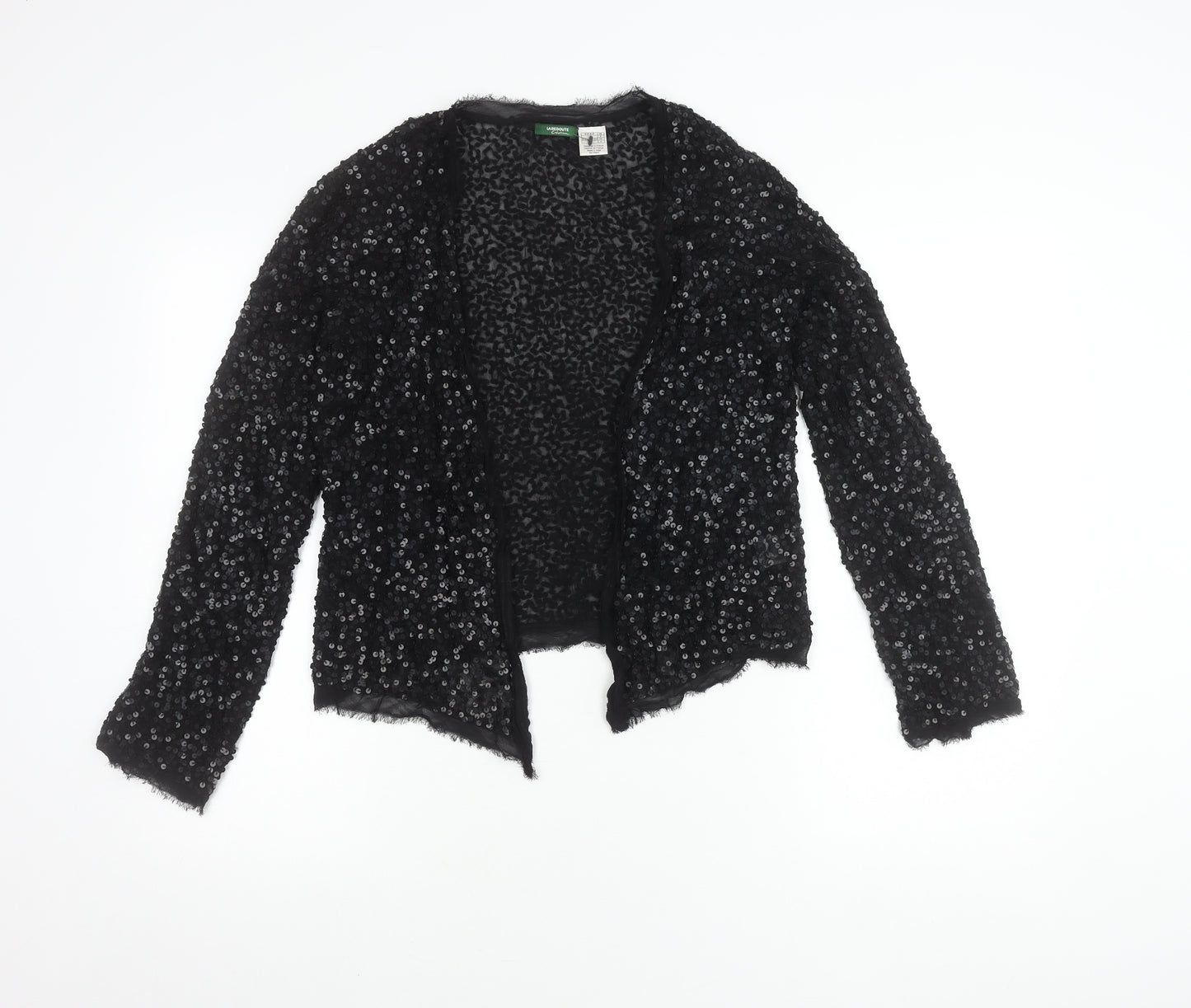 La Redoute Women’s Black Sequin Cardigan Size 8 Party Knit