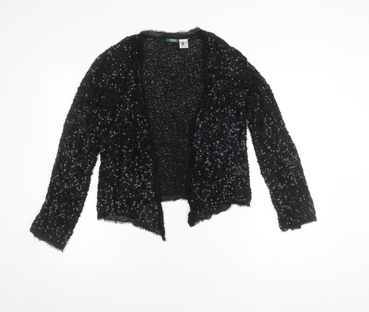 La Redoute Women’s Black Sequin Cardigan Size 8 Party Knit