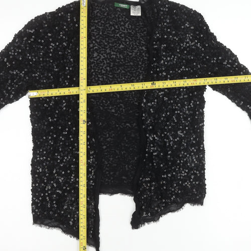 La Redoute Women’s Black Sequin Cardigan Size 8 Party Knit