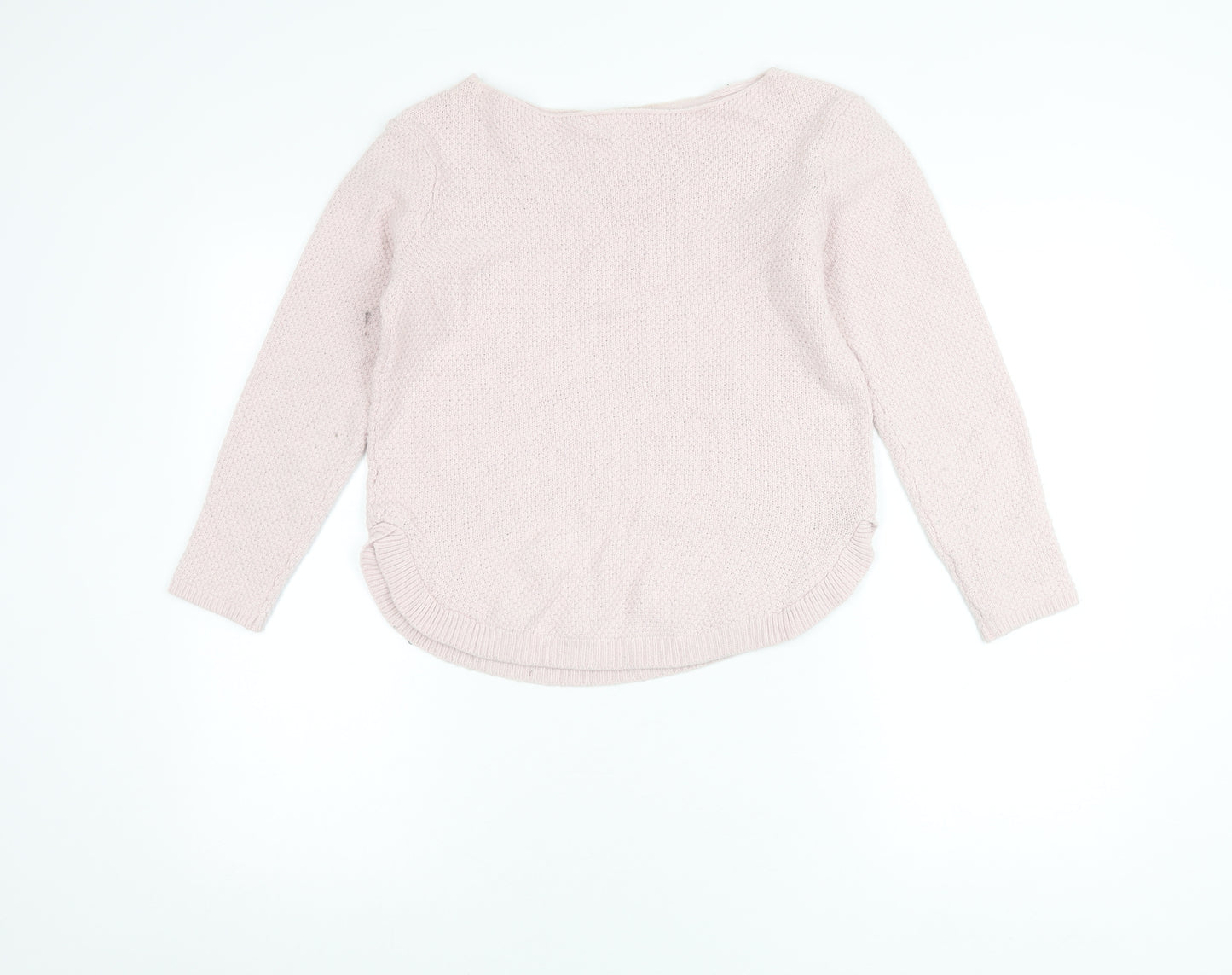 Monsoon Womens Pink Boat Neck Alpaca Blend Jumper Size S