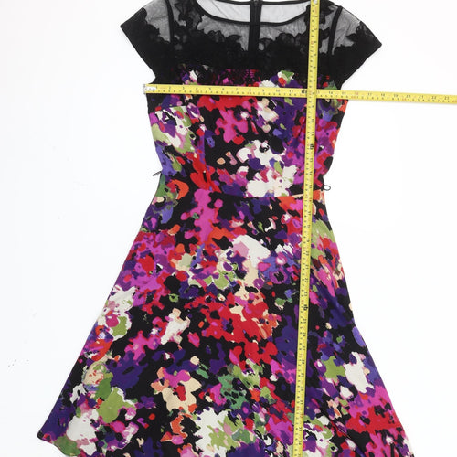 Coast Women’s Multicoloured Floral A-Line Knee Length Dress Size 6