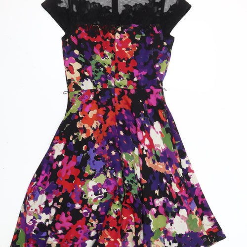 Coast Women’s Multicoloured Floral A-Line Knee Length Dress Size 6