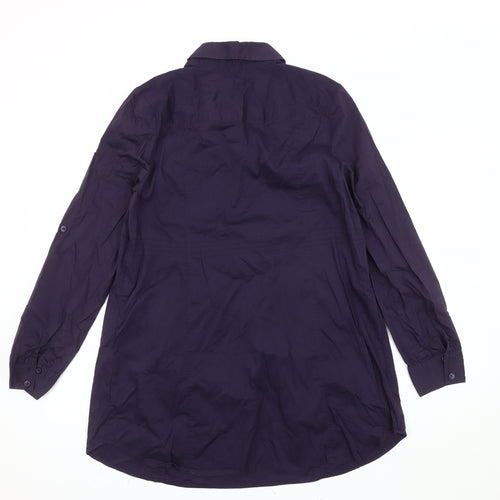 H&M Mama Women's Purple Maternity Tunic Shirt Size 12 Long Sleeve