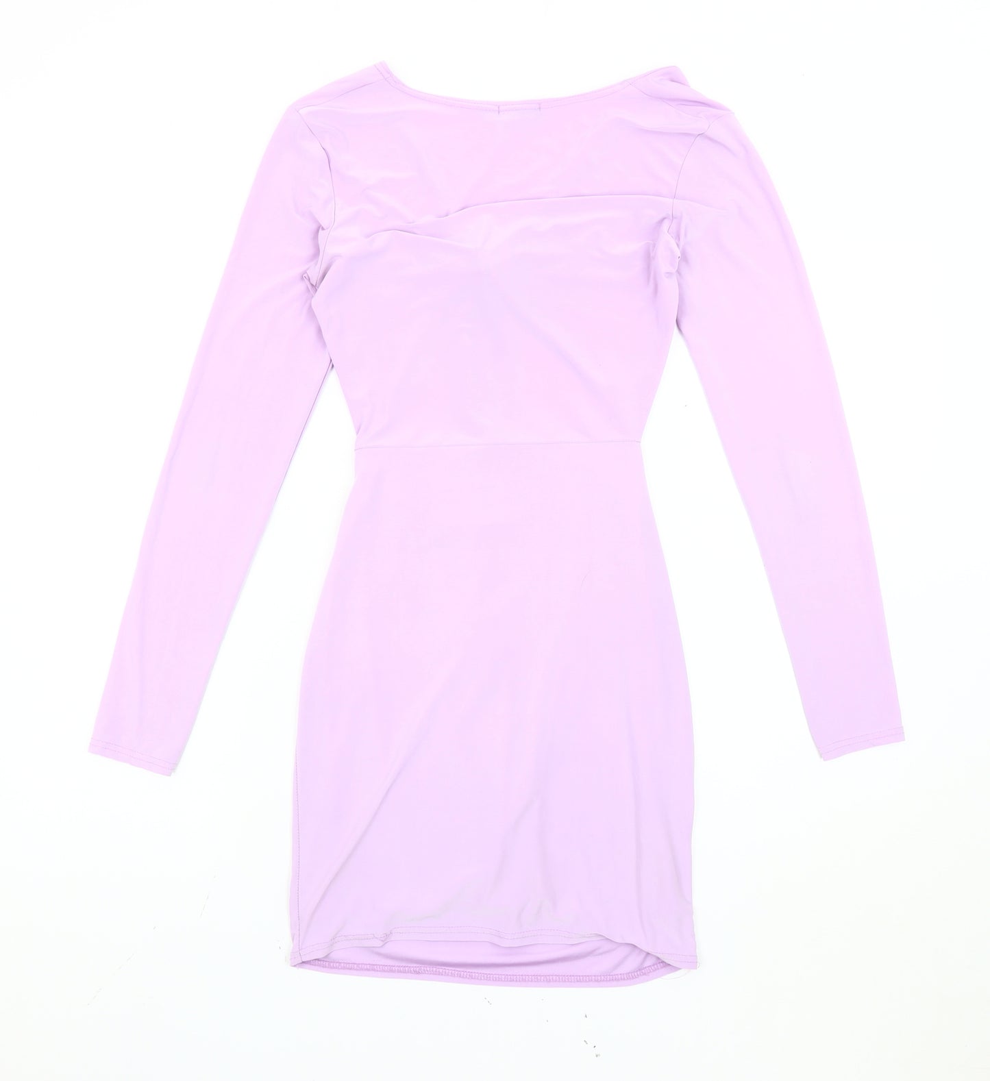 PrettyLittleThing Women’s Purple Size 10 Bodycon Party Dress Long Sleeve