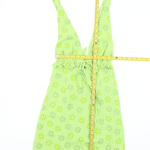 Labelrail Green Floral Slip Dress Women’s Size 8 Summer Party Wear