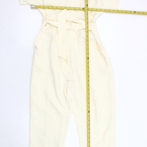 Closet London Women’s Ivory UK 8 Belted Kimono Sleeve Jumpsuit