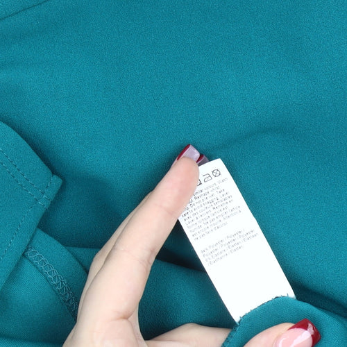 River Island Women’s Green One Shoulder Bodycon Dress Size 10