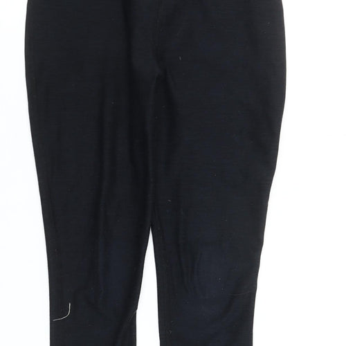 Next Girls Black 10 Years Slim Fit Activewear Leggings Cotton Blend