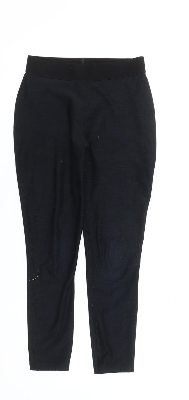 Next Girls Black 10 Years Slim Fit Activewear Leggings Cotton Blend