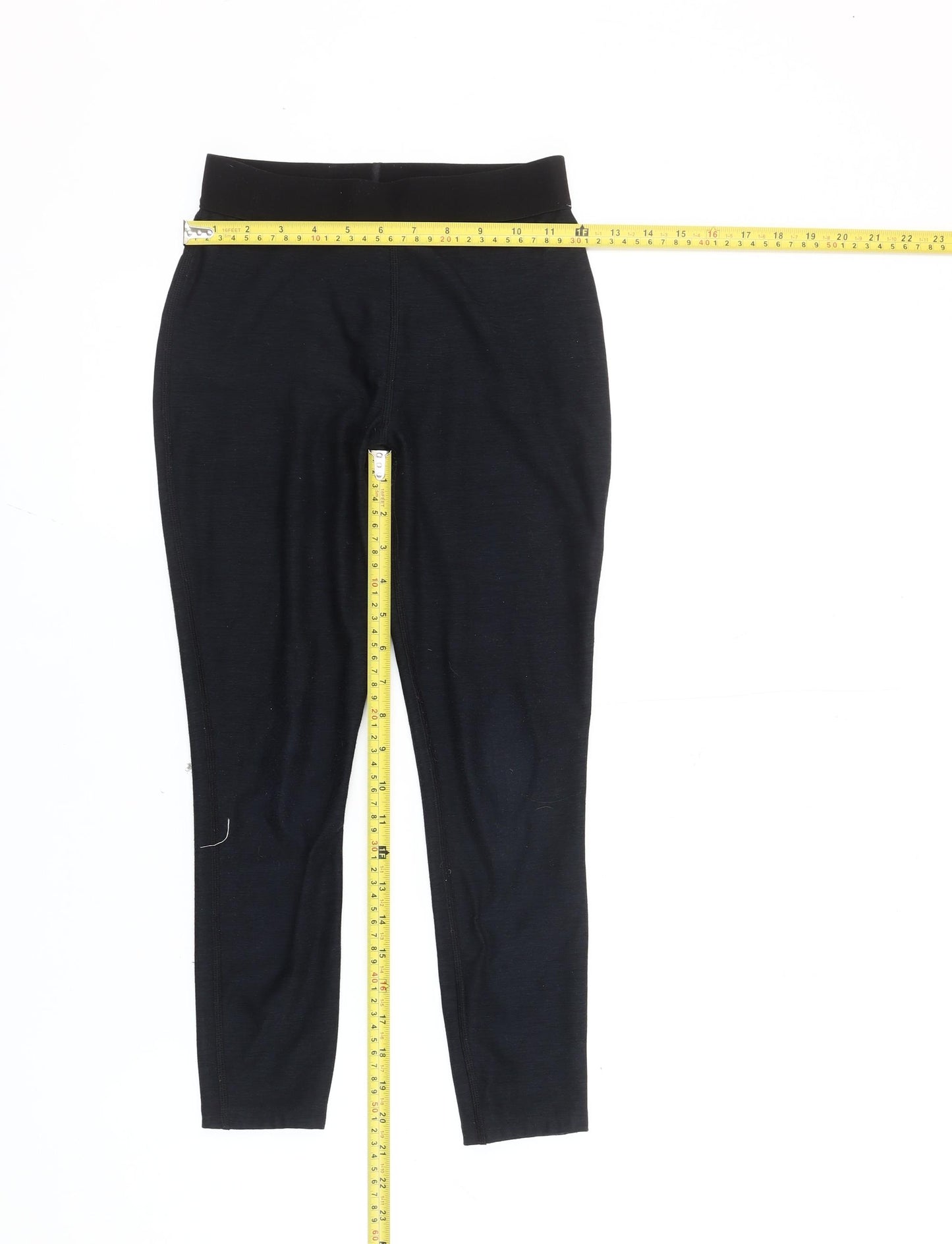 Next Girls Black 10 Years Slim Fit Activewear Leggings Cotton Blend