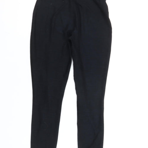 Next Girls Black 10 Years Slim Fit Activewear Leggings Cotton Blend
