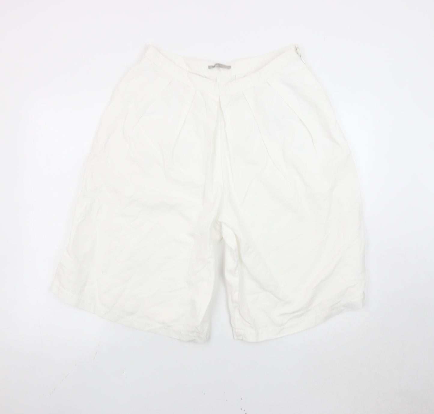 Gap Women’s White Linen Cotton Bermuda Shorts Size 8 Tall