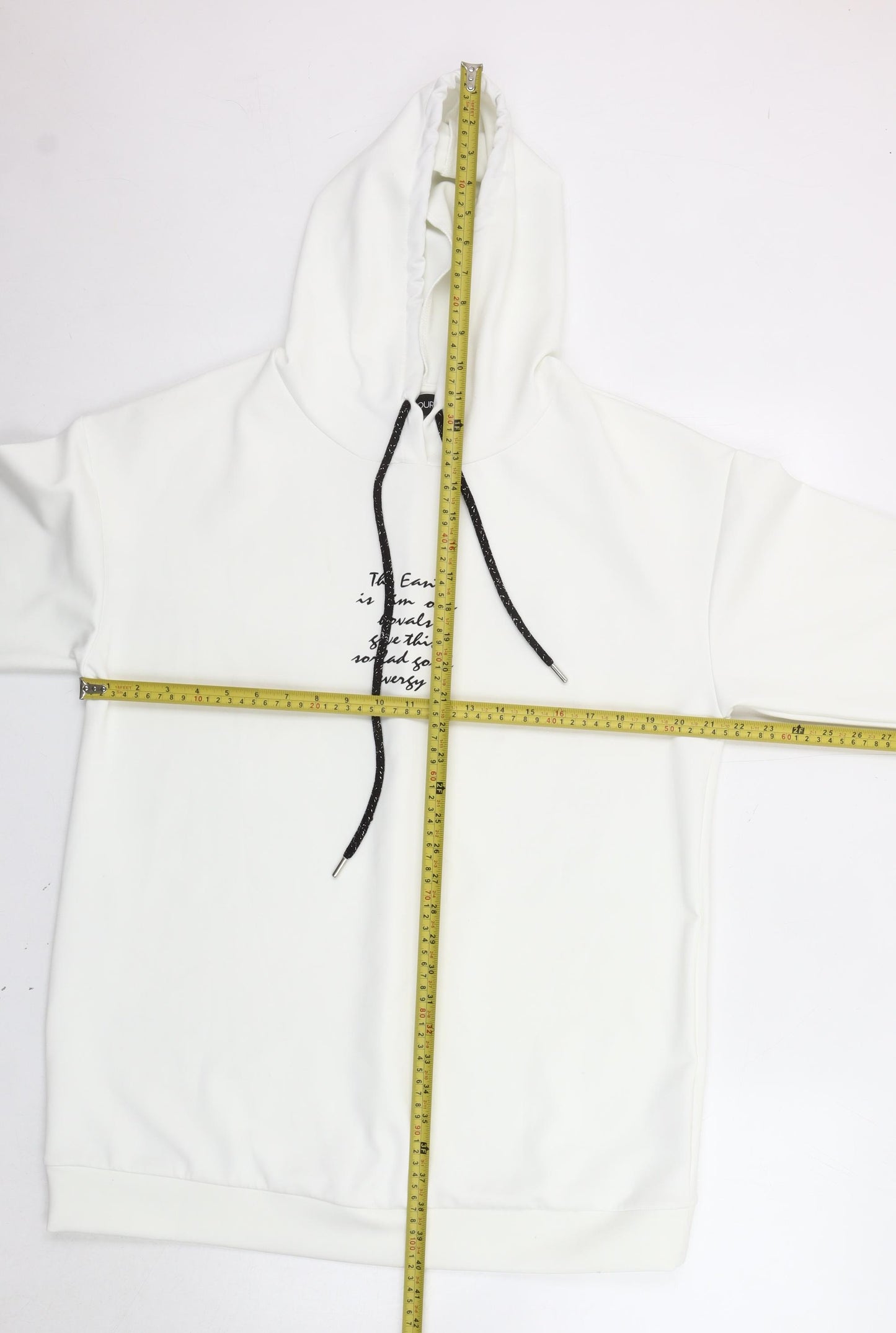 Yours Women’s White UK 16 Pullover Hoodie Raglan Sleeve Autumn Winter