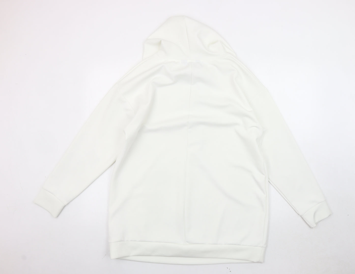 Yours Women’s White UK 16 Pullover Hoodie Raglan Sleeve Autumn Winter