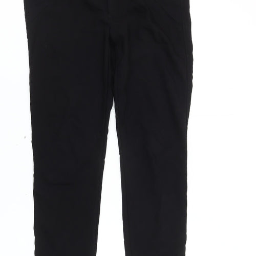 Zara Woman Black Slim Fit Zip Accent Women's Trousers L