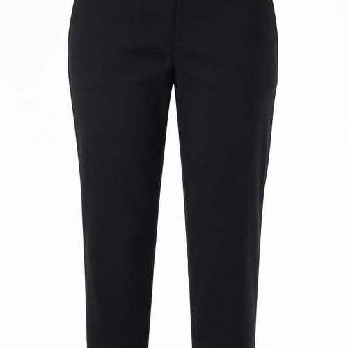 Zara Woman Black Slim Fit Twill Trousers Women's L Workwear Business Stretch