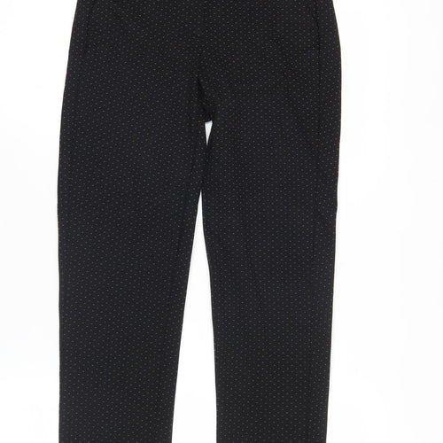 Marks and Spencer Women’s Black Polka Dot Slim Trousers Size 6
