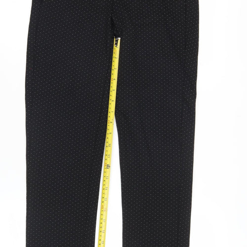 Marks and Spencer Women’s Black Polka Dot Slim Trousers Size 6