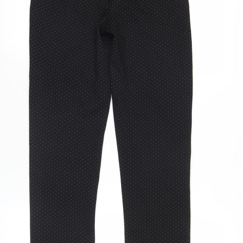 Marks and Spencer Women’s Black Polka Dot Slim Trousers Size 6