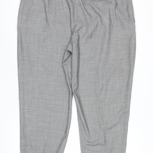 Marks and Spencer Women’s Grey Size 20 Pleated Dress Pants Office Workwear