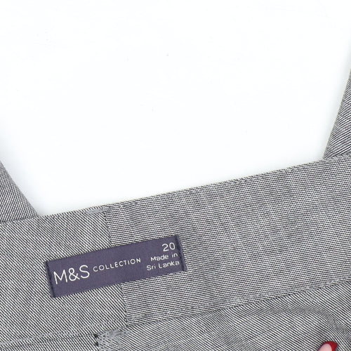Marks and Spencer Women’s Grey Size 20 Pleated Dress Pants Office Workwear