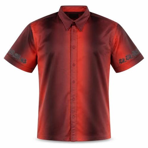 Burton Men's Red Short Sleeve Button-Up Shirt - M, 40in Chest