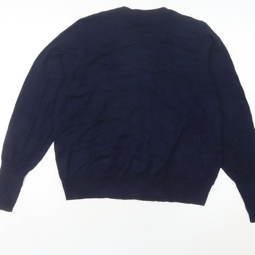 Marks and Spencer Women's Blue Size 18 Crew Neck Cardigan
