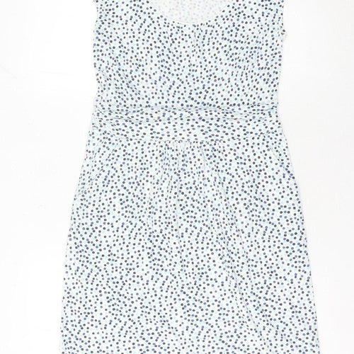 Boden Women’s Multicoloured Polka Dot Knee Length Sheath Dress Size 10