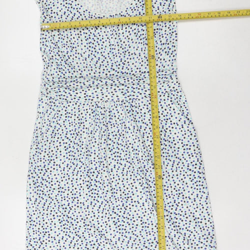 Boden Women’s Multicoloured Polka Dot Knee Length Sheath Dress Size 10