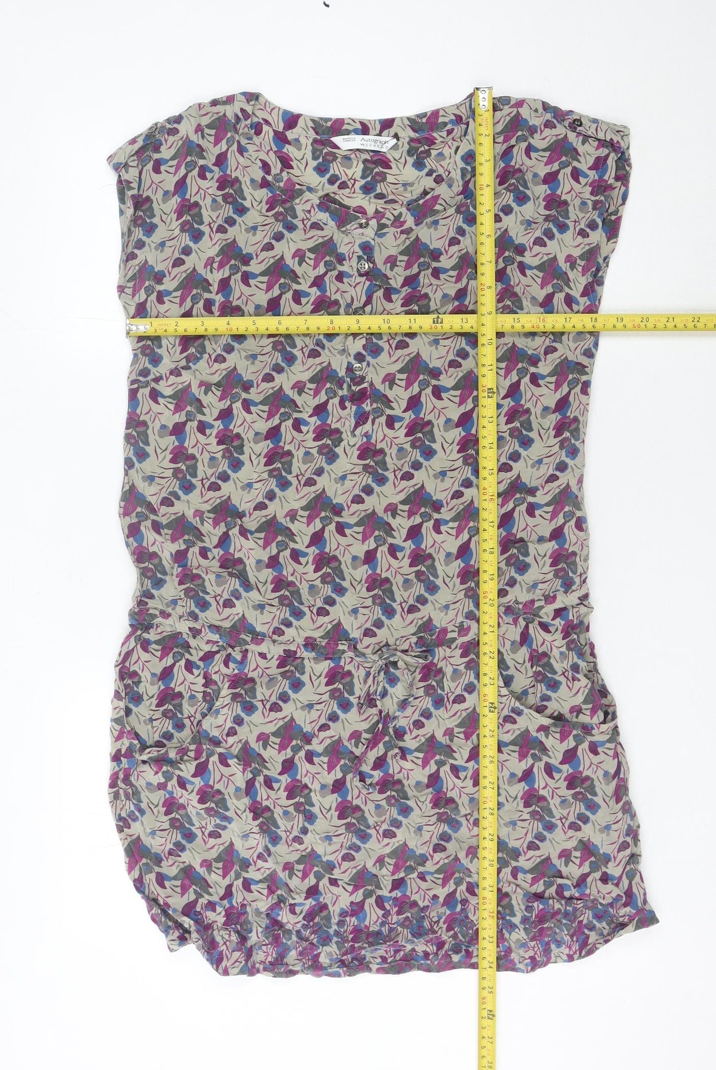 Marks and Spencer Women’s Multicoloured Floral Shift Dress Size 12