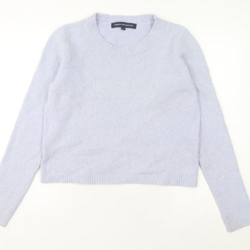 French Connection Women's Purple Wool Blend Pullover Jumper M