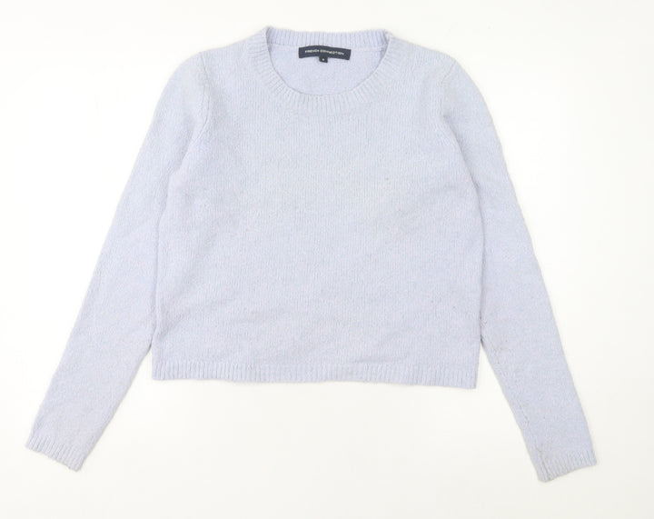 French Connection Women's Purple Wool Blend Pullover Jumper M